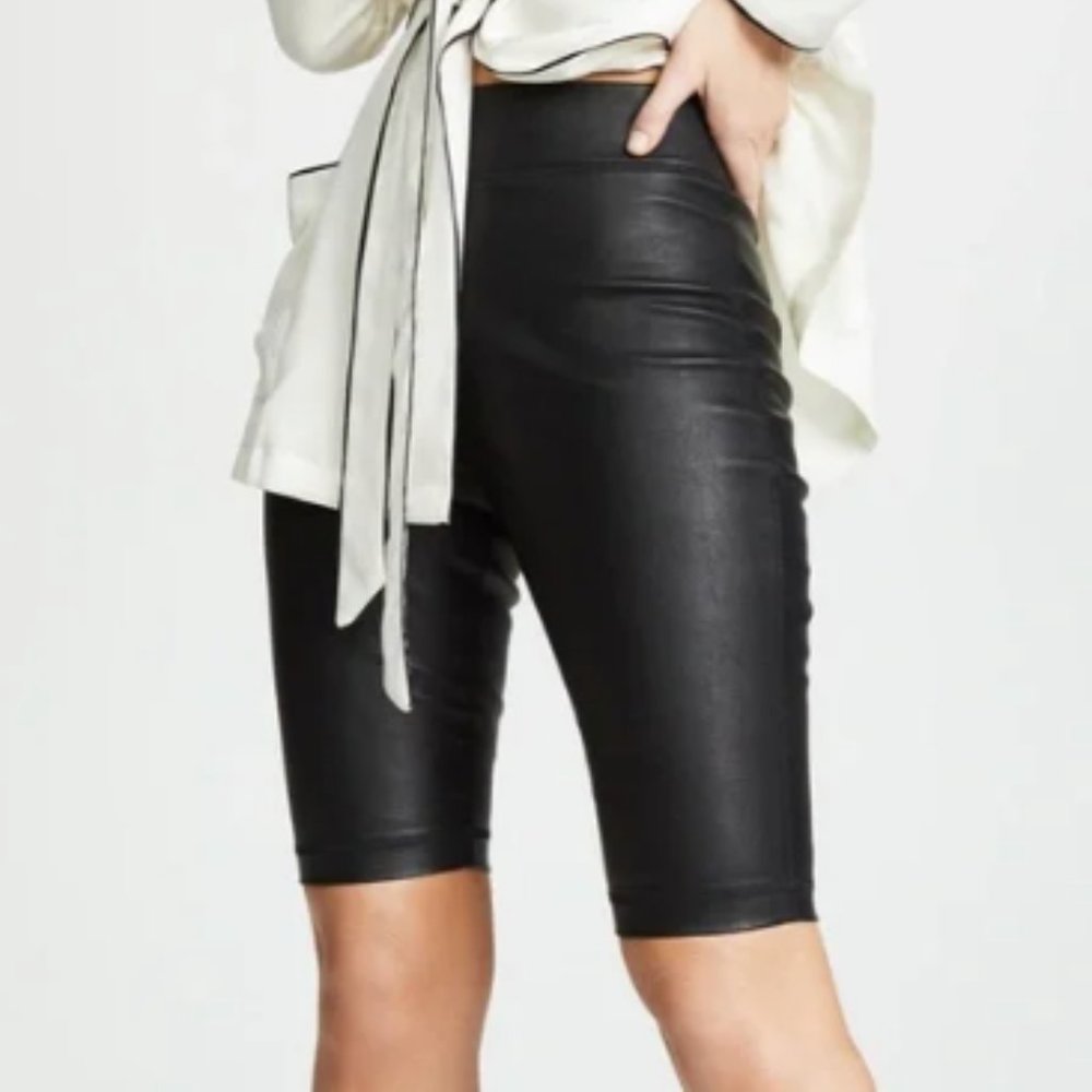 Cynthia Rowley Genuine Leather Knee Length Bike Shorts Never Worn Size Small